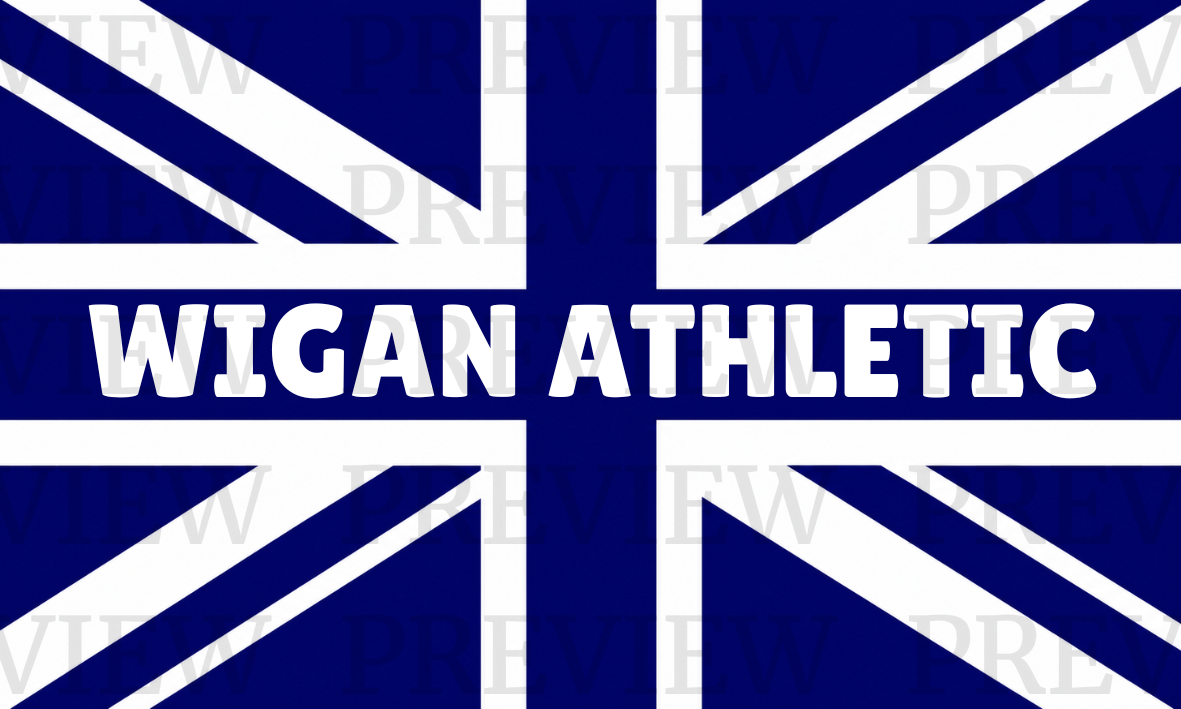 Wigan Athletic Union Jack Blue