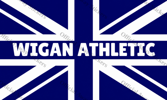 Wigan Athletic Union Jack Blue