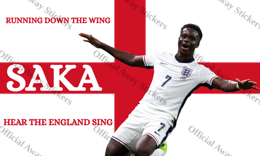 Saka Running Down The Wing
