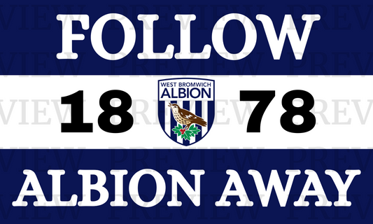 Follow Albion Away 3 Sections