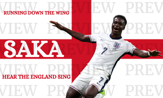 Saka Running Down The Wing