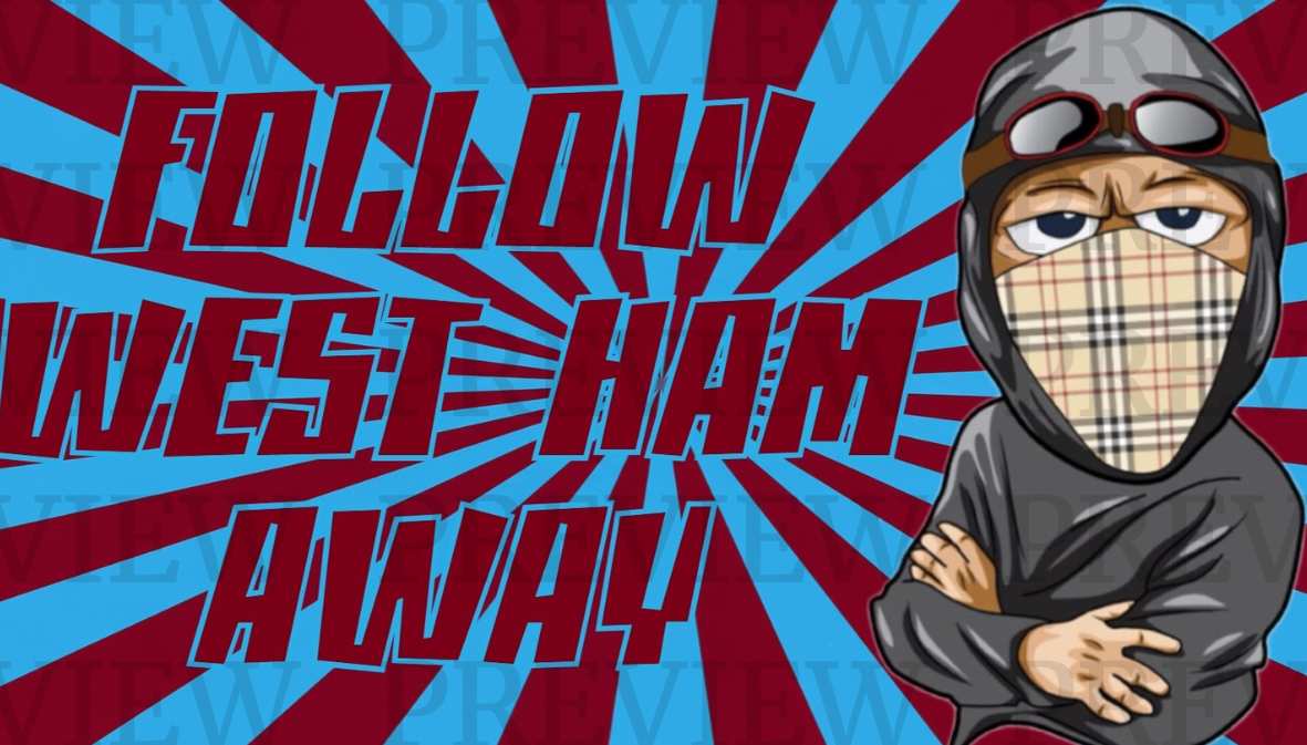 Follow West Ham Away Cartoon