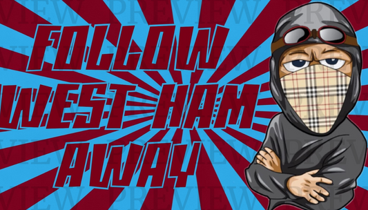 Follow West Ham Away Cartoon